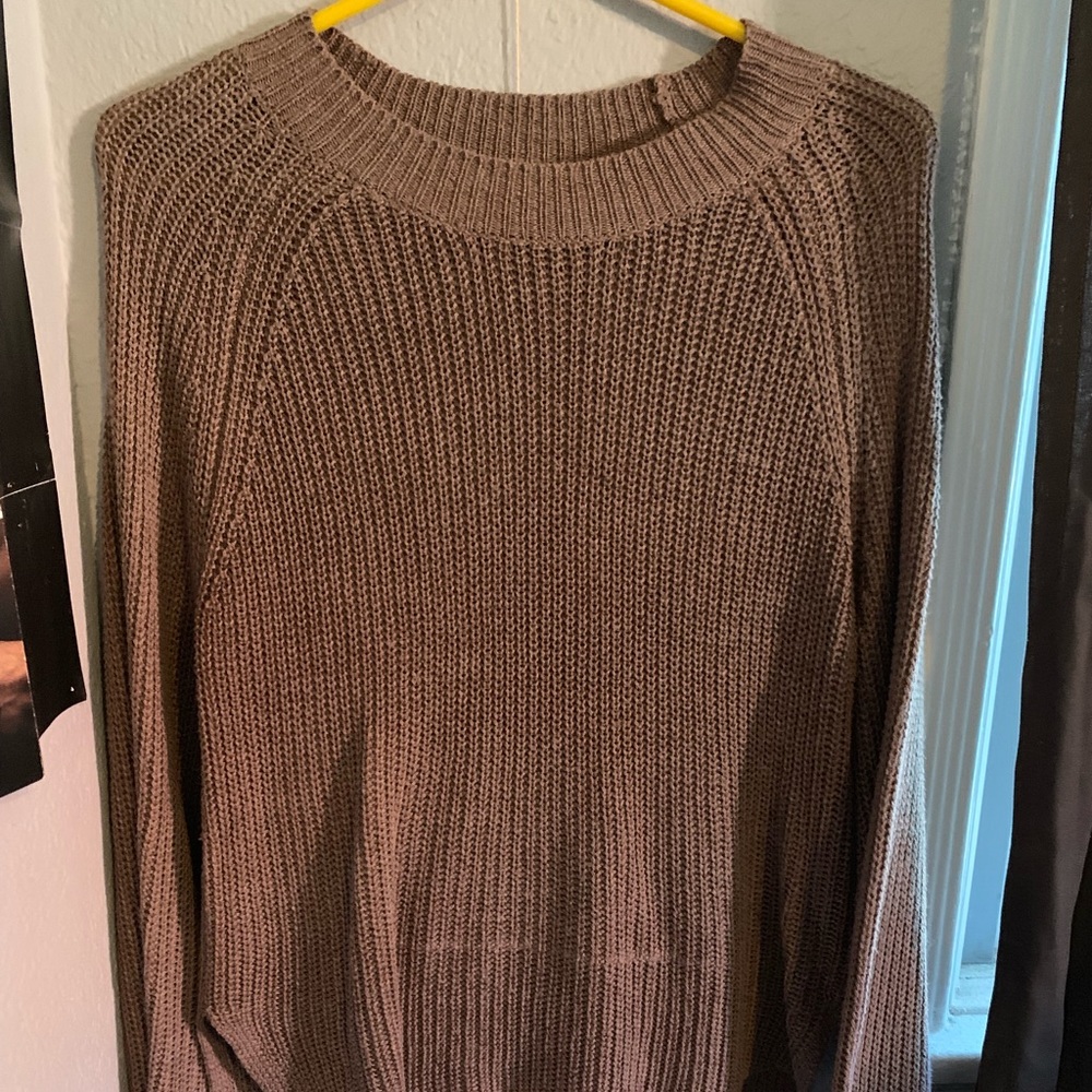 Brown over sized jumper